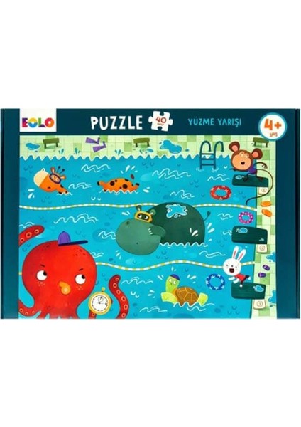 Eolo Yüzme Yarışı Puzzle 40 Parça