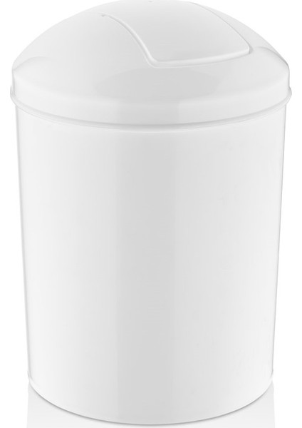 Kelebek Kapak Çöp Kovası - Beyaz 15 Lt