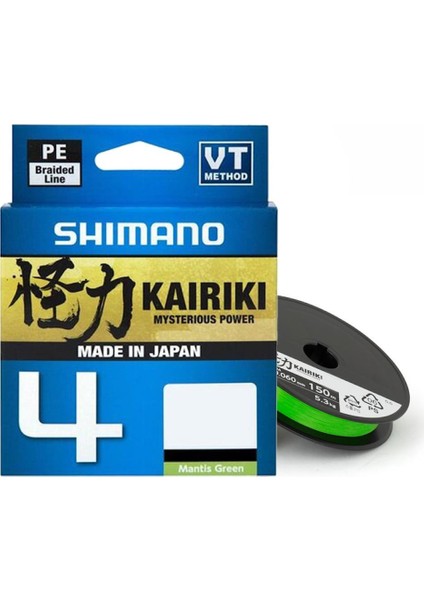 Kairiki Mantis Green ( Yeşil ) 4 Katlı 150 mt Ip Misina