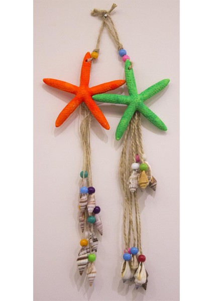 Antioch Artdesign Ikili Deniz Yıldızı Duvar Bahçe Balkon Süsü Ev Dekor