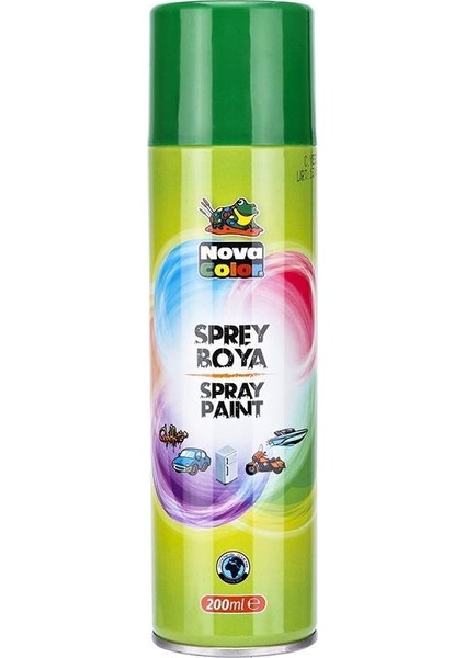Sprey Boya 200 ml Yeşil (Her Yüzeyde Kullanılır)