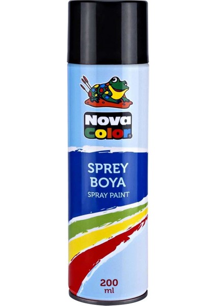 Sprey Boya 200 ml Siyah (Her Yüzeyde Kullanılır)