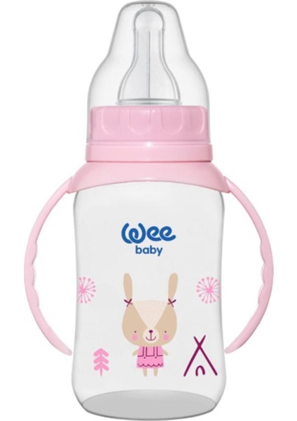 Wee Baby Klasik Kulplu Pp Biberon 150 ml Pembe (6-18ay)