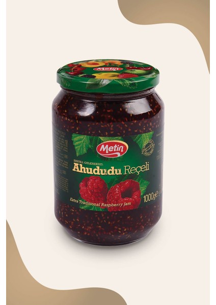 1000 Gr Ahududu Reçeli Cam Kavanoz