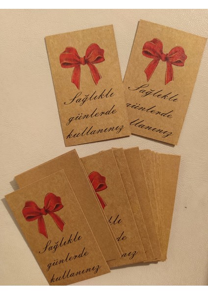 Kraft Sağlıklı Günlerde Kullanınız Yazılı Kartlar 5 x 8 cm