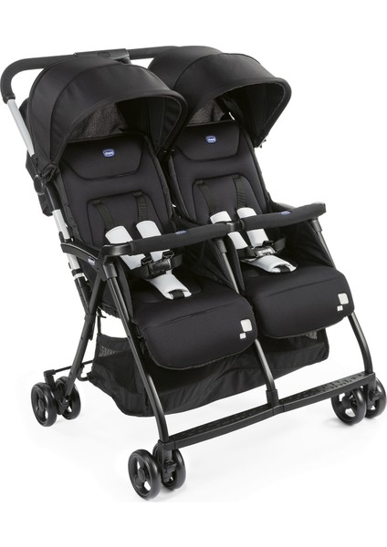 Ohlala 2 Twin Ultra Hafif Ikiz Bebek Arabası / Black Night