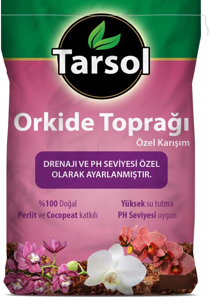 Tarsol Torf Orkide Toprağı Özel Formül 10 Lt