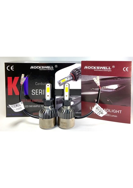 LED Far Ampulü K1 Series H3 (8000 Lümen)