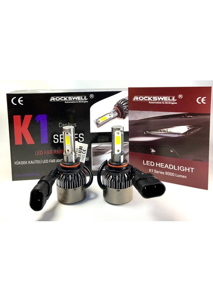 LED Far Ampulü Hb-3 / 9005 (8000 Lümen)