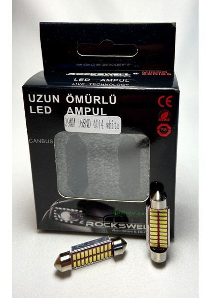 LED Ampulü Araç Iç Tavan Aydınlatma 39 mm Beyaz Renk
