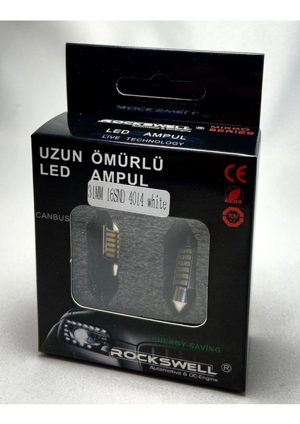 LED Ampulü Araç Iç Tavan Aydınlatma 31 mm Beyaz Renk