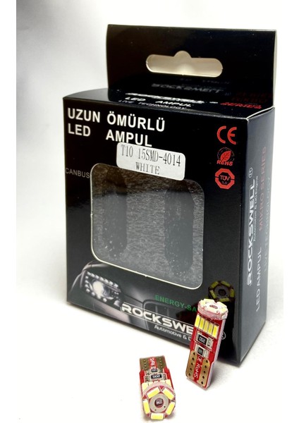 LED Ampul T10 Tipli Plaka/bagaj/torpido/park Aydınlatmalarına Uygundur Beyaz Renk