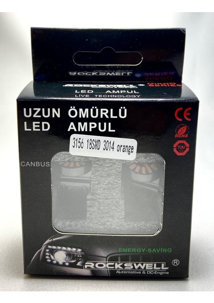 3156 18 Smd 3014 LED Ampulü Geri Vites/plaka/sinyasl/stop Turuncu Renk fiyatları