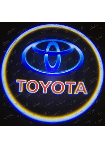 Toyoto Pilli Mesafe Sensörlü Kapı Altı Logo Yapıştırmalı