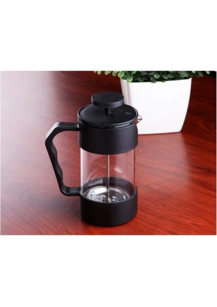 French Press 350 ml. Silikonlu Bitki Çayı Demleme - Kahve Potu G2654