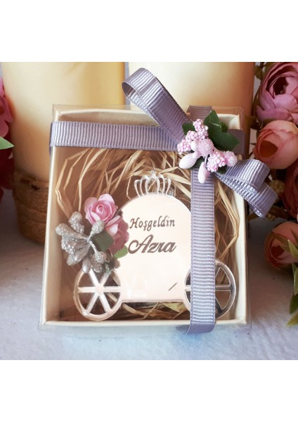 30 Adet Kutulu Balkabağı Lazer Kesim Isimli Nikah Şekeri modelleri