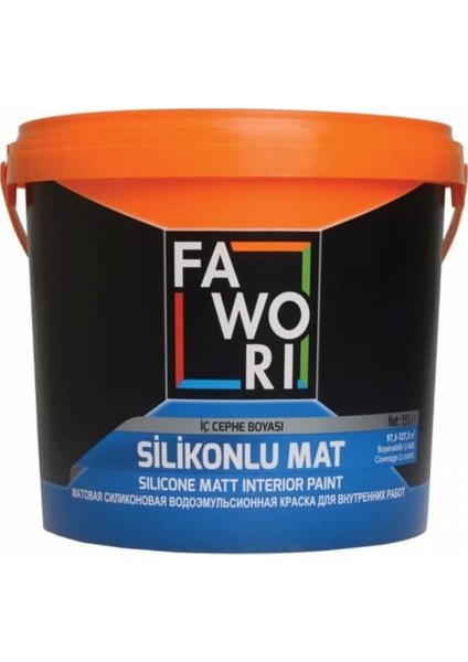 Silikonlu Mat Iç Cephe Boyası 15 Lt