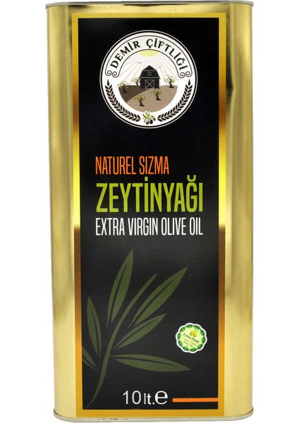 Erken Hasat Soğuk Sıkım Naturel Sızma Zeytinyağı 10 L Teneke 2023-2024 Sezon Yeni Mahsül