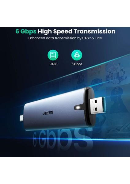 M.2 Sata SSD Ngff Usb-A Usb-C 3.1 Gen 2 Key B / B + M Disk Kutusu