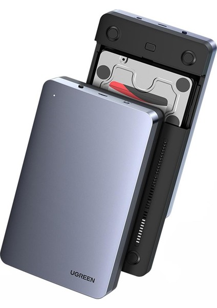 Usb-C Alüminyum 3.5” / 2.5” Uasp Destekli Sata SSD HDD Taşınabilir Disk Kutusu fiyatları