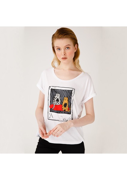 Kedi Fotoğraf T-Shirt
