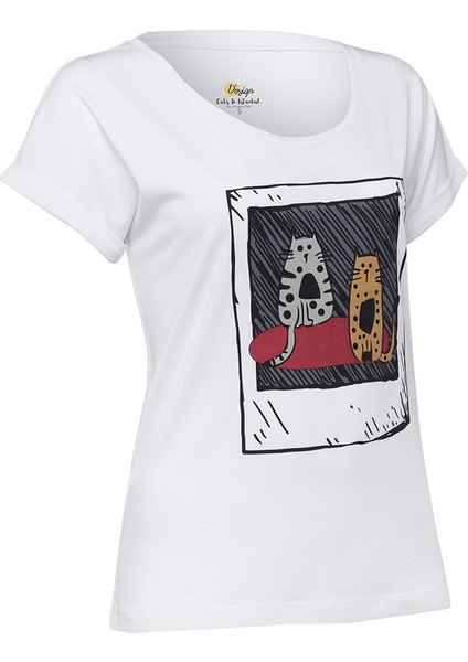 Kedi Fotoğraf T-Shirt