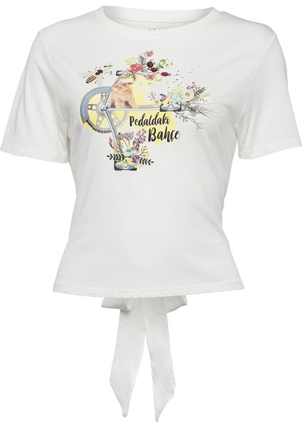 Nature Pedaldaki Bahçe Kadın T-Shirt By Aysu Bekar