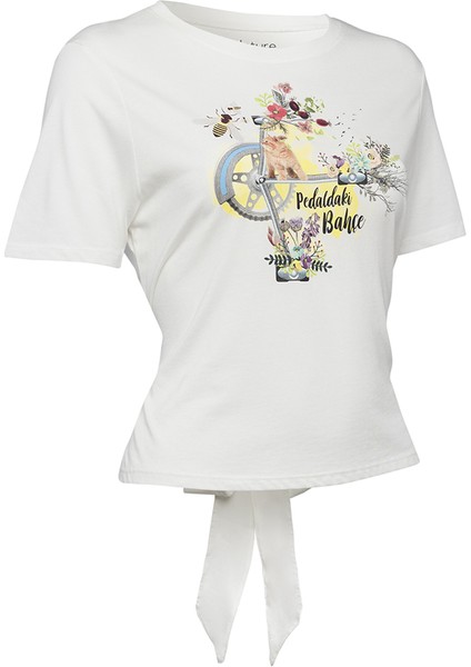 Nature Pedaldaki Bahçe Kadın T-Shirt By Aysu Bekar