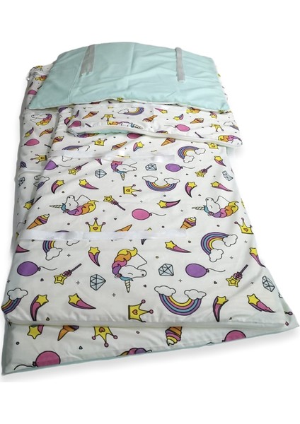 Bebek Çocuk Beşik Kenar Koruma (4 Parça) Unicorn/mint Yeşili fiyatları