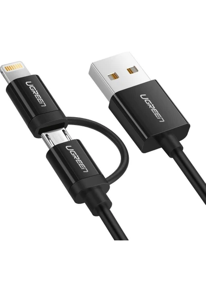 İos Android Micro USB Lightning Şarj Kablosu 1.5 Metre