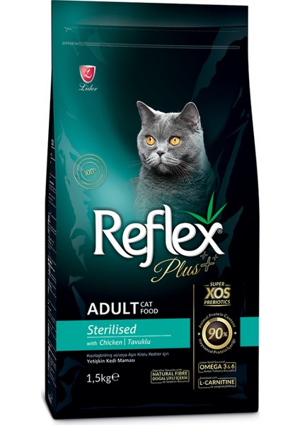 Sterilised Tavuklu Kısırlaştırılmış Yetişkin Kedi Maması 1.5 kg 33