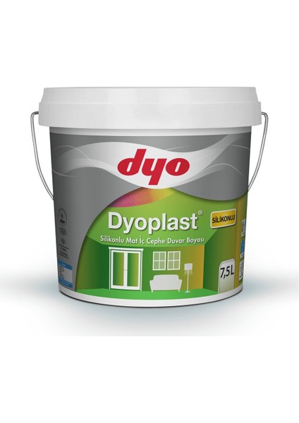 Dyoplast Silikonlu Mat Iç Cephe Boyası 7.5 Lt