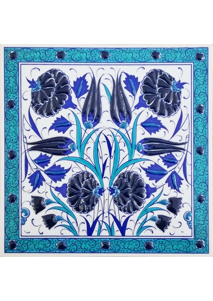 - 20*20 Cm. El Yapımı Kütahya Çinisi