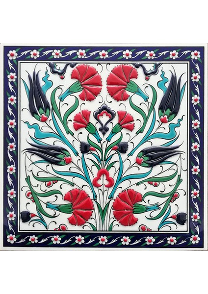 - 20*20 Cm. El Yapımı Kütahya Çinisi