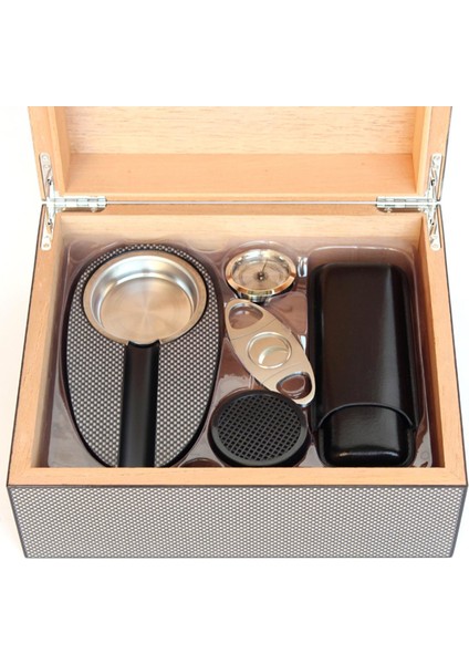 Setli Ispanyol Sedir Ağacı Puro Kutusu Humidor