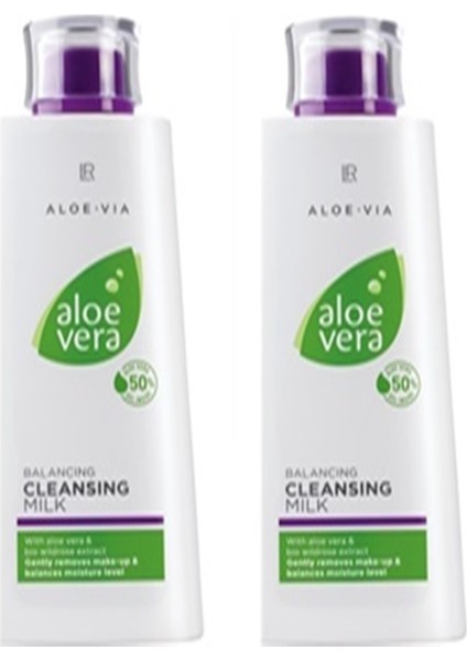 Aloe Vera Cilt Temizleme Sütü 200 ml x 2 Adet