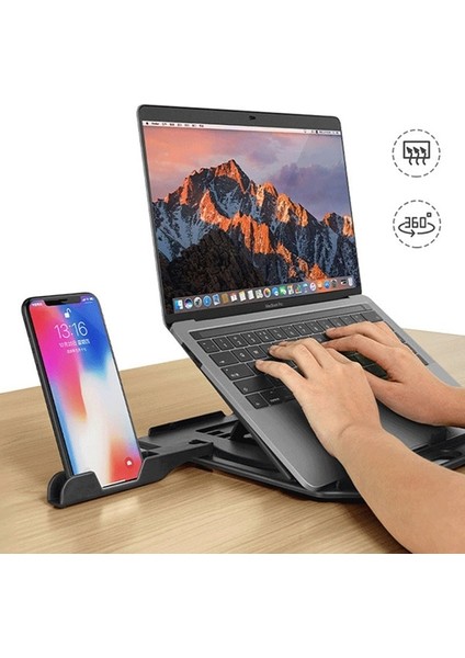 Yükseklik Ayarlı Dizüstü Laptop-Tablet Standı Telefon Tutucu AL-33667