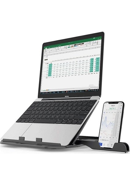 Yükseklik Ayarlı Dizüstü Laptop-Tablet Standı Telefon Tutucu AL-33667