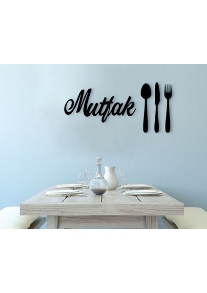 Mutfak Tasarımlı Ahşap Duvar Yazısı