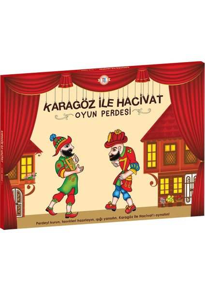 Karagöz ile Hacivat Oyun Perdesi 38X28 cm