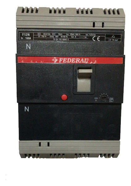 Federal, Kompakt Şalter F12N 160A 25KA 4p, 9AR-TSS44-0160