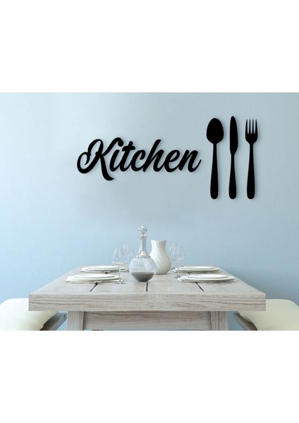 Kitchen Tasarımlı Ahşap Duvar Yazısı