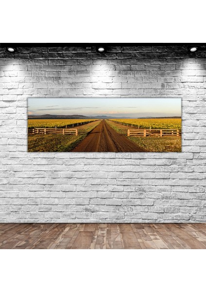 Gift Manzara Panorama Kanvas Tablo 100X35CM-1