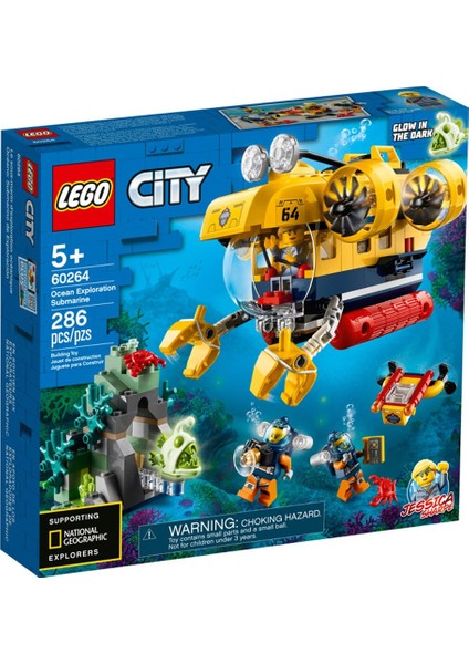 60264 LEGO City Okyanus Keşif Denizaltısı /286 Parça / +5 Yaş