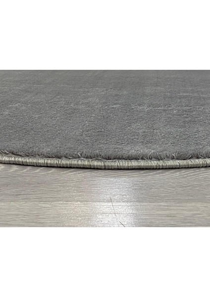 Gri Kaymaz Taban Yuvarlak Post Halı 160 x 160 fiyatları