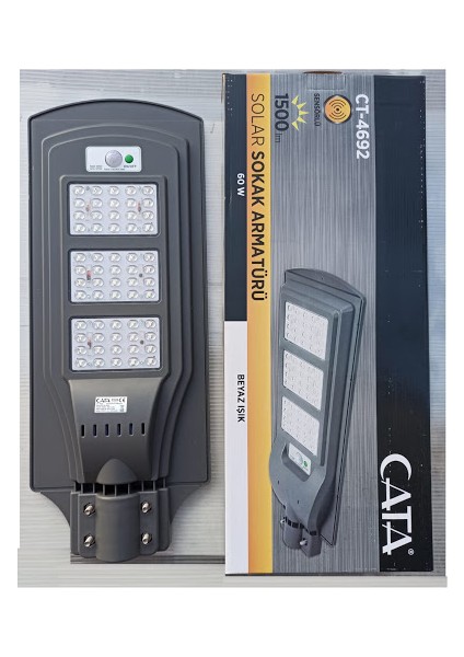 60W Dış Cephe Solar LED Lamba