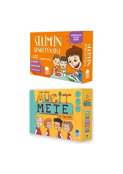 3. Sınıflar Için Okuma Kitabı Setleri 20 Kitap Set / Selim'in Renkli Dünyası - Mucit Mete ve Tayfası