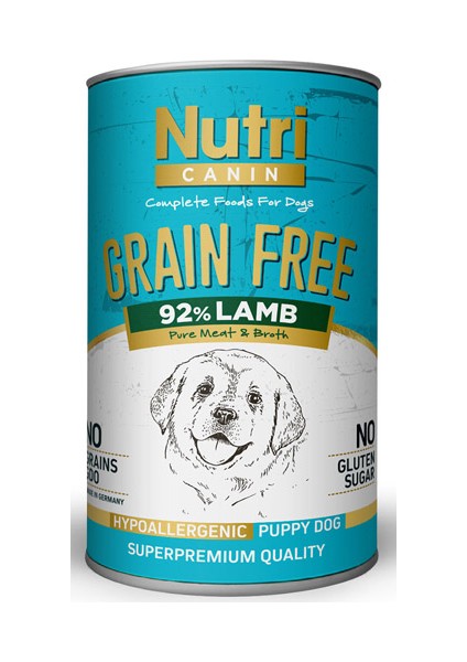 Nutri Canin 400GR %92 Kuzu Etli Tahılsız Yavru Köpek Maması