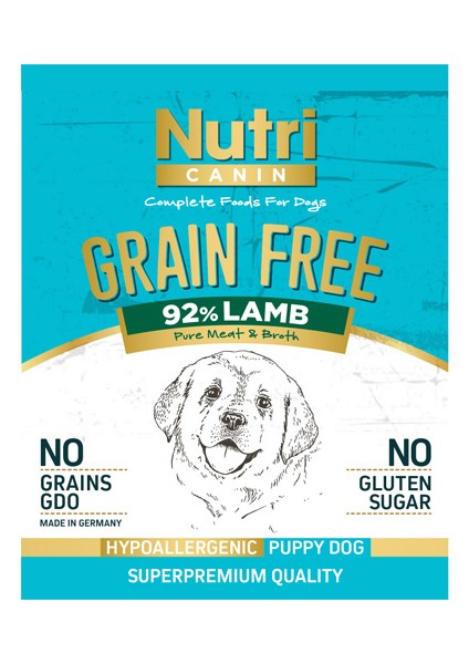 Nutri Canin 400GR %92 Kuzu Etli Tahılsız Yavru Köpek Maması