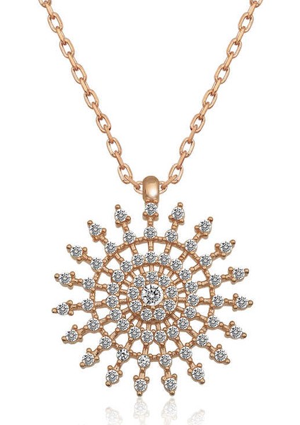 Gümüş Güneş Kolye